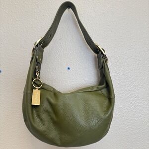 vintage The Find olive green pebbled shoulder bag 90's ~ Hobo ~ Y2K